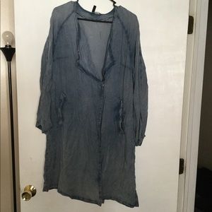 Jean jacket/ trench coat